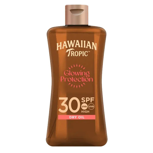 Hawaiian Tropic HT Mini Glowing -öljy SPF 30, 100 ml, 12 kpl:n pakkaus