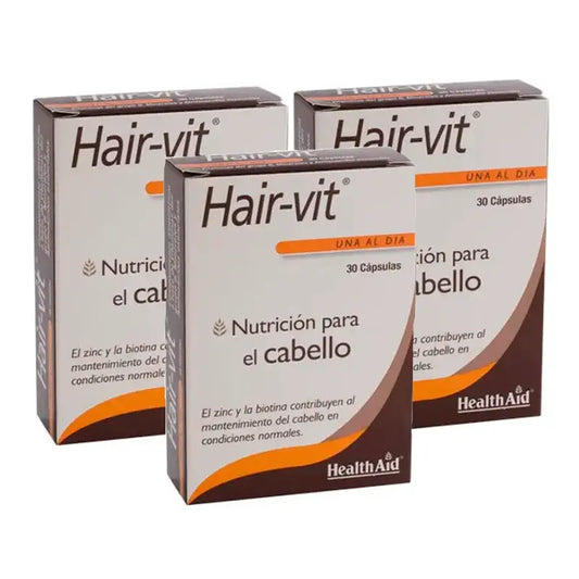 Health Aid Hair Vit, 3 x 30 tablettia sisältävä pakkaus