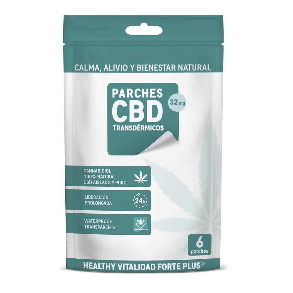 Healthy Vitalidad Forte Plus Healthy Vitalidad Forte Plus CBD-laastarit, 6 kpl. 