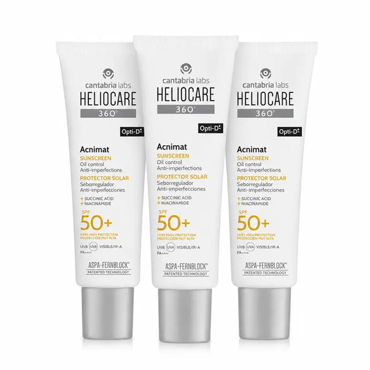 Heliocare 360 Acnimat SPF 50+, 50 ml, 3 kpl:n pakkaus