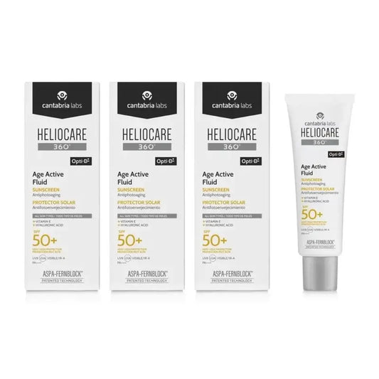 Heliocare 360° Age Active Fluid SPF 50, erittäin kevyt, 3 x 50 ml 