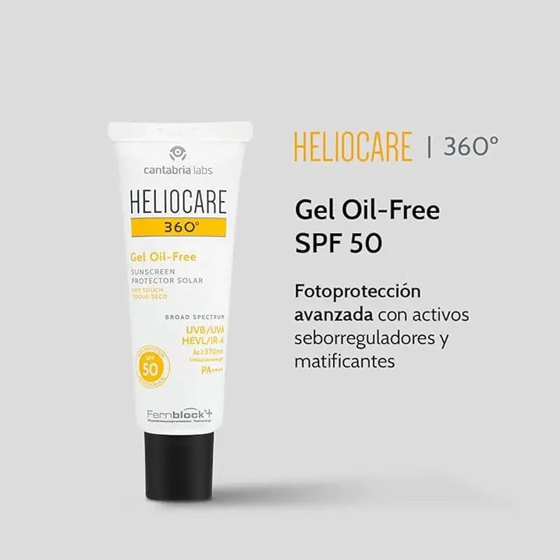 Heliocare 360º Oil Free Gel Spf 50+ 50 Ml