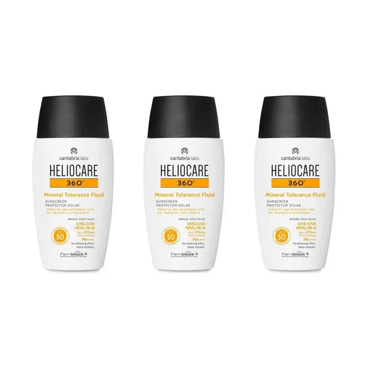 Heliocare 360º Mineral Tolerance Fluid SPF50, 3 x 50 ml 