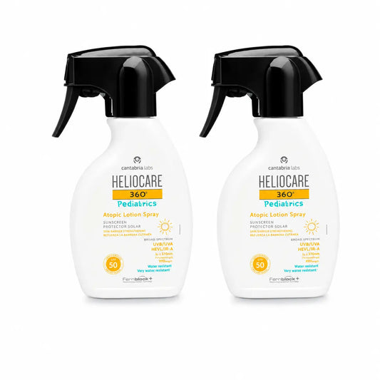 Heliocare Duplo 360º Pediatrics Atopic Lotion Spray SPF50, 2 x 250 ml