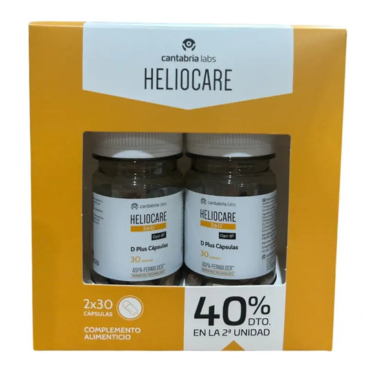 Heliocare Pack 360 D Plus, 2 x 30 kapselia