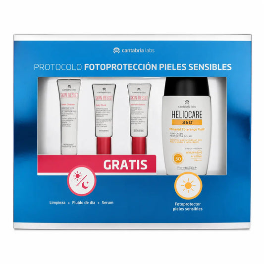 Heliocare Pack 360 Mineral Tolerance Fluid SPF50 + 3 Skin Resist -näytettä