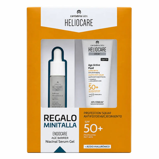 Heliocare Pack Helio 360 Age Active Fluid 50 ml + Age Barrier -minikoko 10 ml