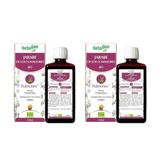 Herbalgem Tupakoitsijoiden siirappi, 2 x 250 ml