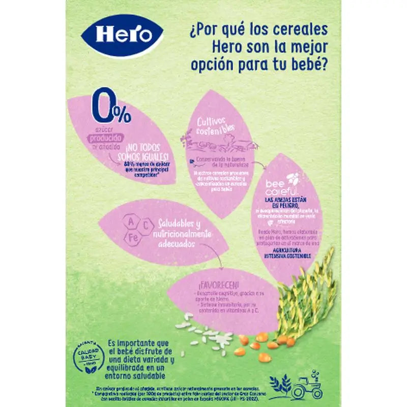 Hero Baby -viljapuuro  Gluteenittomat viljat 340 g