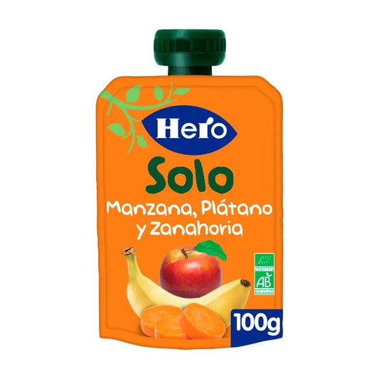 Hero Baby Hero Solo Apple, Banana & Carrot Eco Sachet 100G