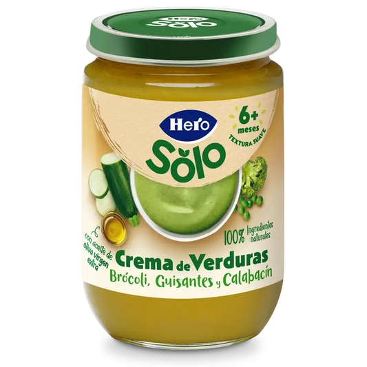 Hero Solo Cream of Vegetable Soup, Broccoli, Peas and Courgette , 190 g