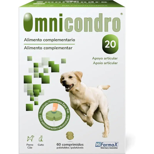Omnicondro 20 - rustoa suojaava valmiste koirille, 60 tablettia