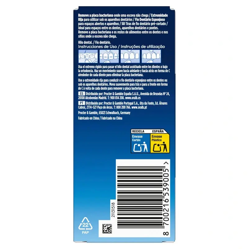 Oral-B Super Floss hammaslanka, 50 kpl