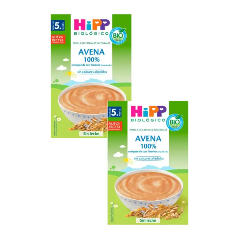 Hipp 100 % kaura – luomuviljapuuro, 2 x 200 gramman pakkaus