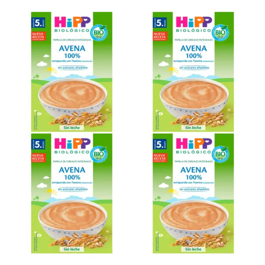 Hipp 100 % kaura – luomuviljapuuro, 4 x 200 gramman pakkaus
