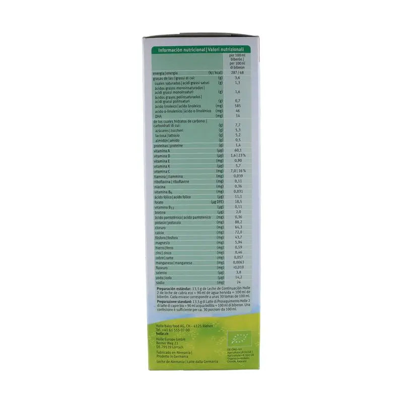 Holle Vuohenmaito, jatkomaitoseos 2, 6 kuukaudesta alkaen, 400 g