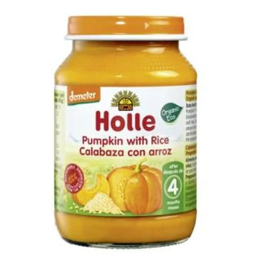 Holle Pumpkin with Rice 4Months 190Gr. Demeter