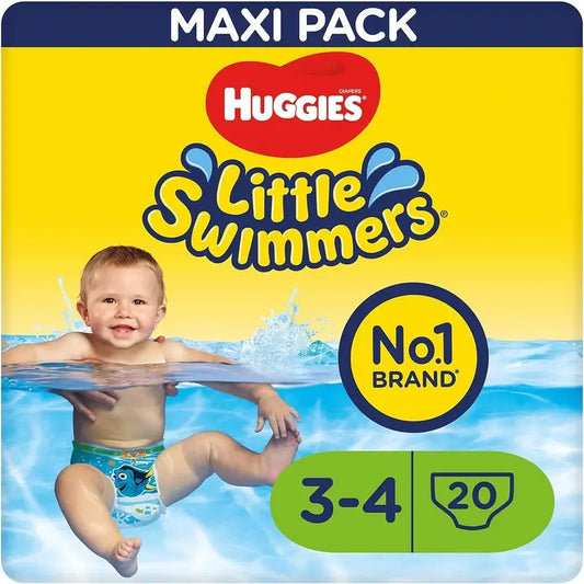 Huggies Little Swimmers Koko 3–4 (7–15 kg), uimahousut, 20 kpl