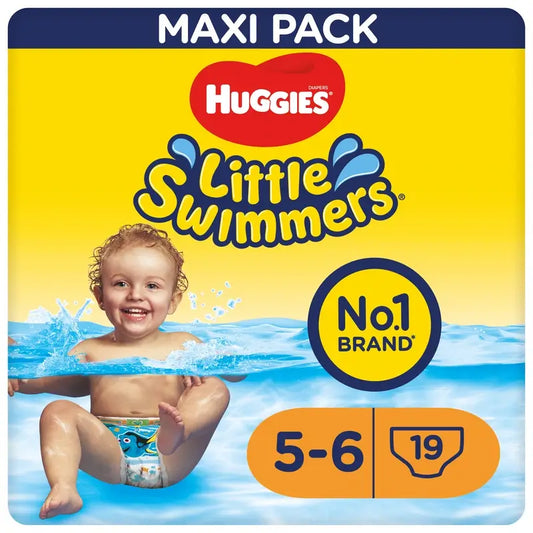 Huggies Little Swimmers koko 5–6 (12–18 kg), uimahousut, 19 kpl