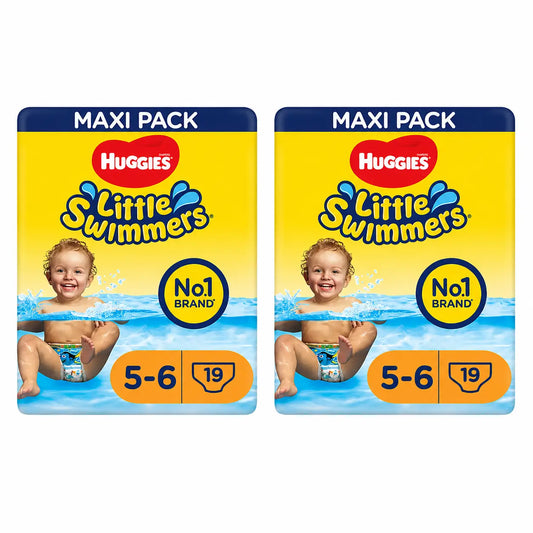 Huggies Little Swimmers, koko 5–6 (12–18 kg), uimahousut, 19 kpl, 2-pakkaus