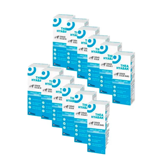 Hyabak Eye Drops Eye Solution, Pack 12 x 10 ml