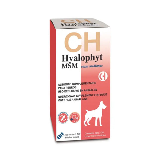Chemical Hyalophyt MSM keskikokoisille koirille, 120 tablettia 