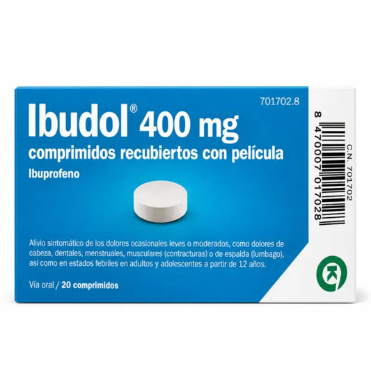 Ibudol Efg 400 mg, 20 päällystettyä tablettia
