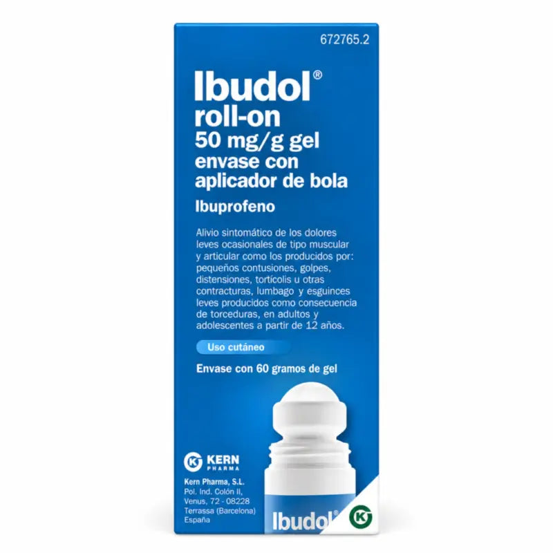 Ibudol Roll-On 50 mg/g paikalliskäyttöön tarkoitettu geeli 60 g