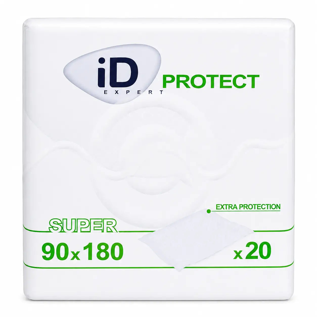 Id Protect -inkontinenssisuojat Super 90 x 180, 20 kpl