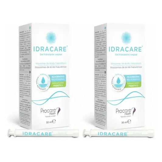 Idracare emättimen kosteuttava geeli, 2 x 30 ml:n pakkaus