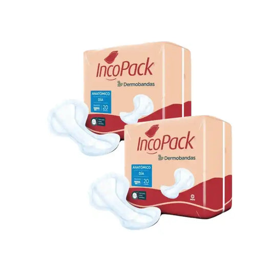 Incopack Anatómico Día, 2-pakkaus, 160 kappaletta.