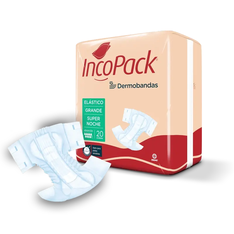 Incopack Anatominen joustava Super Noche -koko L, 80 kpl