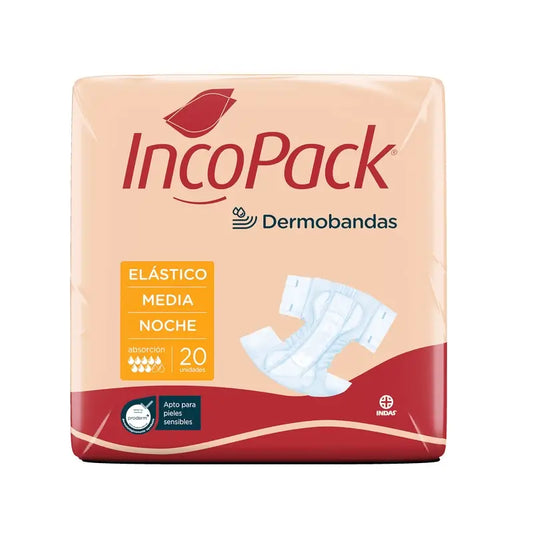 Incopack Anatominen joustava yöpaita, koko M, 80 kpl