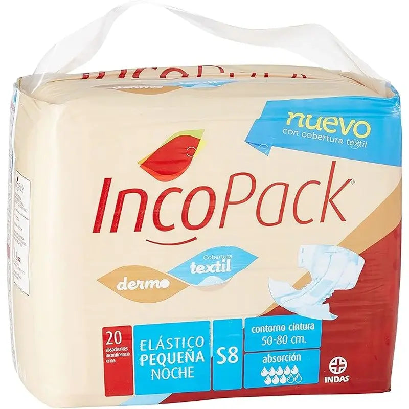 Incopack joustava yövaippa, koko S, 80 kpl