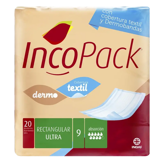 Incopack Ultra Super Night -suorakulmainen imukykyinen vaippa, 80 kpl