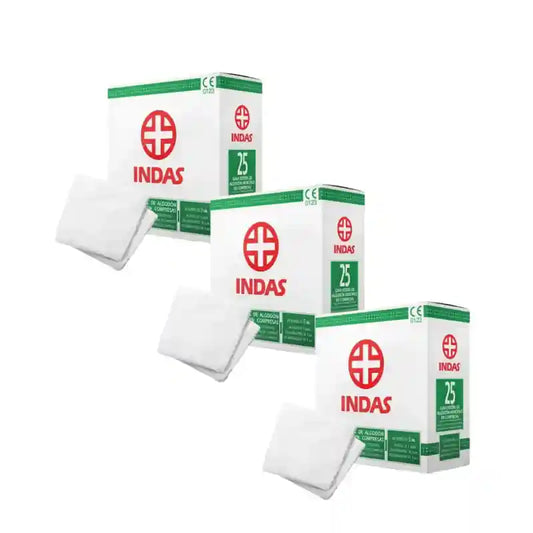 Sterilisoidut Gasa-sideharsoja 400 cm², 3 x 25 kpl 