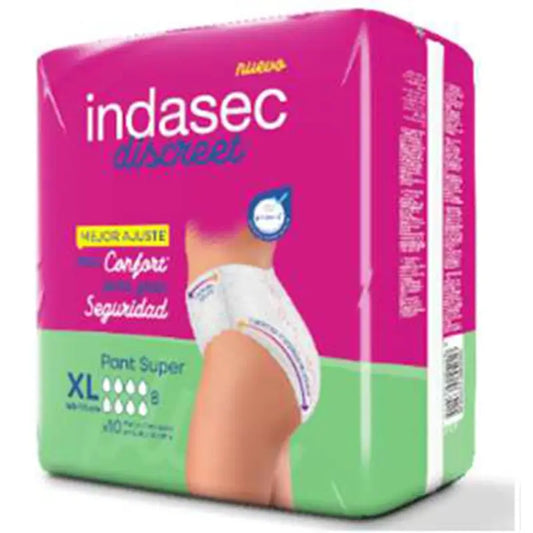 Indasec Discreet Pant Plus XL, 12 kpl
