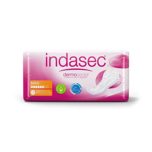 Indasec Dermoseda Maxi-inkontinenssisuojat, 15 kpl