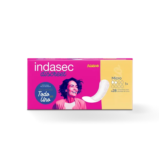 Indasec Discreet Micro Incontinence Pad , 28 units
