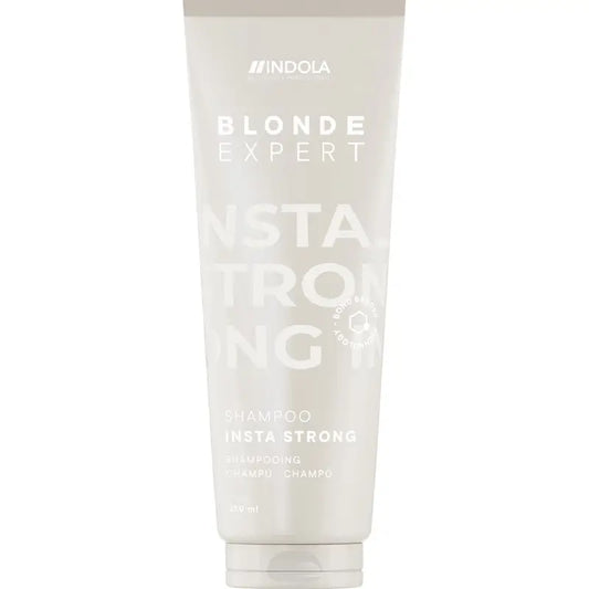 Indola Instastrong -shampoo vaaleahiuksisille, ammattikäyttöön, 250 ml
