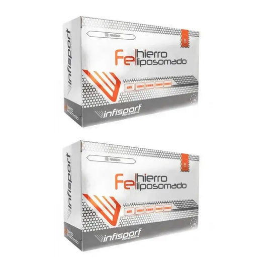 Infisport Fe Liposomado 590 mg, 2 x 60 kapselia 