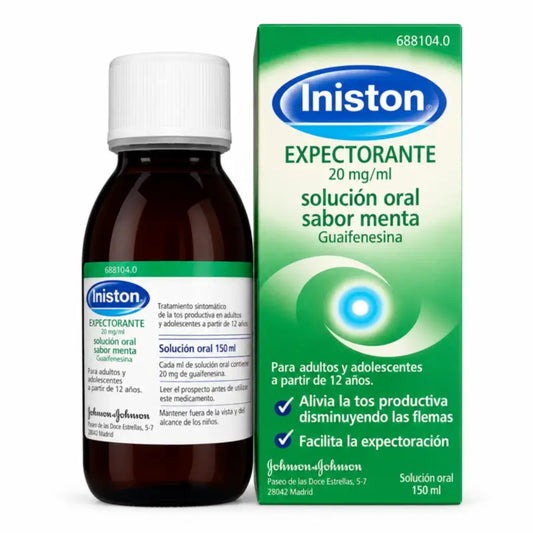 Iniston yskänlääke, suun kautta otettava liuos, minttu, 150 ml