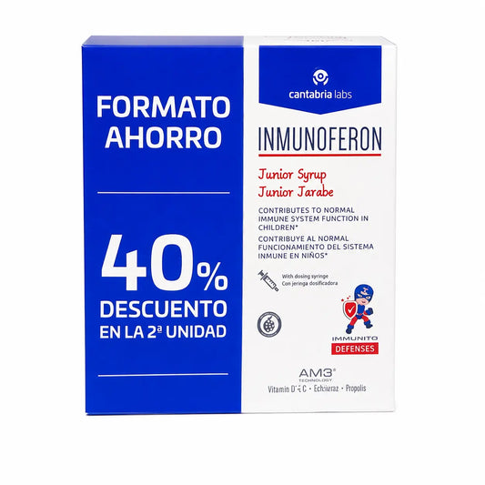 Inmunoferon Defensas Junior -siirappi 150 ml, 2 kpl:n pakkaus