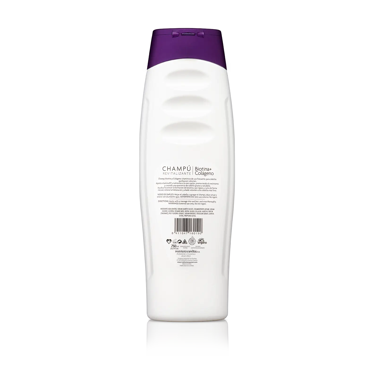 Instituto Español Champu Biotiini + Kollageeni  - 750 ml
