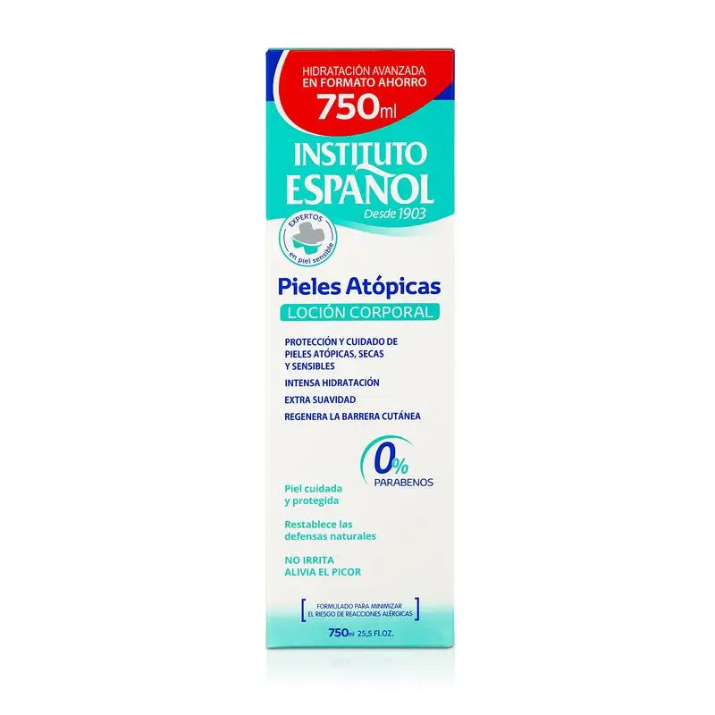 Instituto Español - annostelija, voide atooppiselle iholle, 750 ml