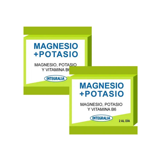 Integralia Magnesium + Kalium + B6-vitamiini, 2 x 60 kapselia 