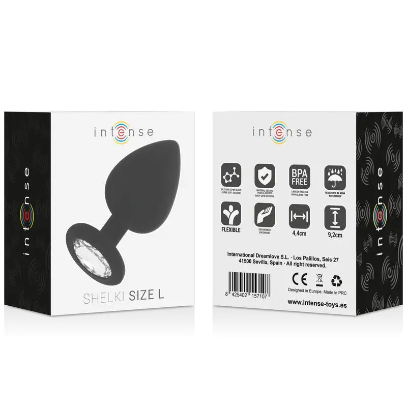 Intense Anal Toys  Shelki L -anaaliplug, musta 