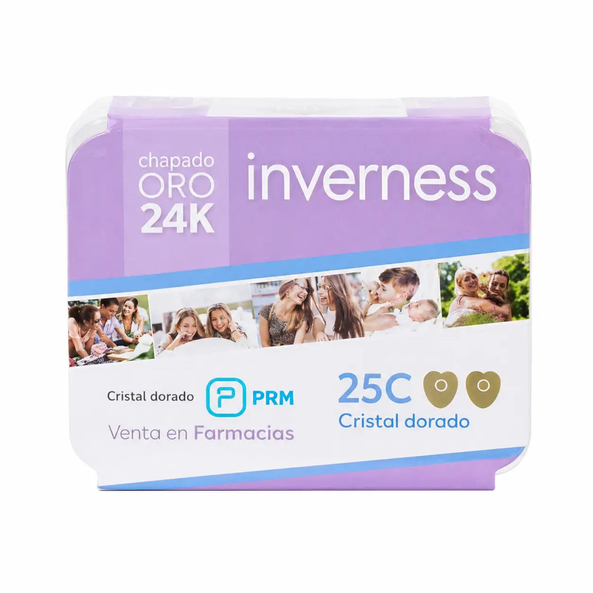 Inverness-korvakorupari 25C 24K kultainen sydän