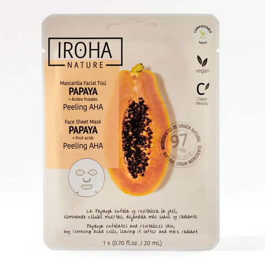 Iroha Nature Natural Extracts AHA-kuorintanaamio, 20 ml 