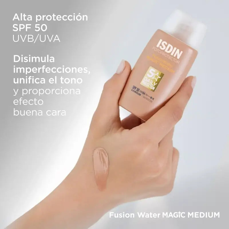 Isdin Fusion Water Color Medium -aurinkovoide 2 x 50 ml